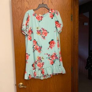 Peach Love California Floral Dress